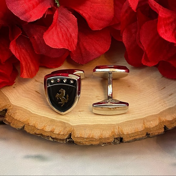 Stallion Horse Ferrari Inspired Cufflinks - Picture 11 of 15